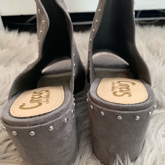 Sam Edelman Gray Studded Heels - Picture 6 of 6